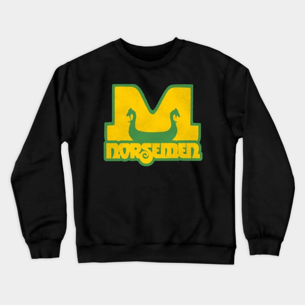 Defunct Minnesota Norsemen Softball / Baseball Team Crewneck Sweatshirt by Defunctland